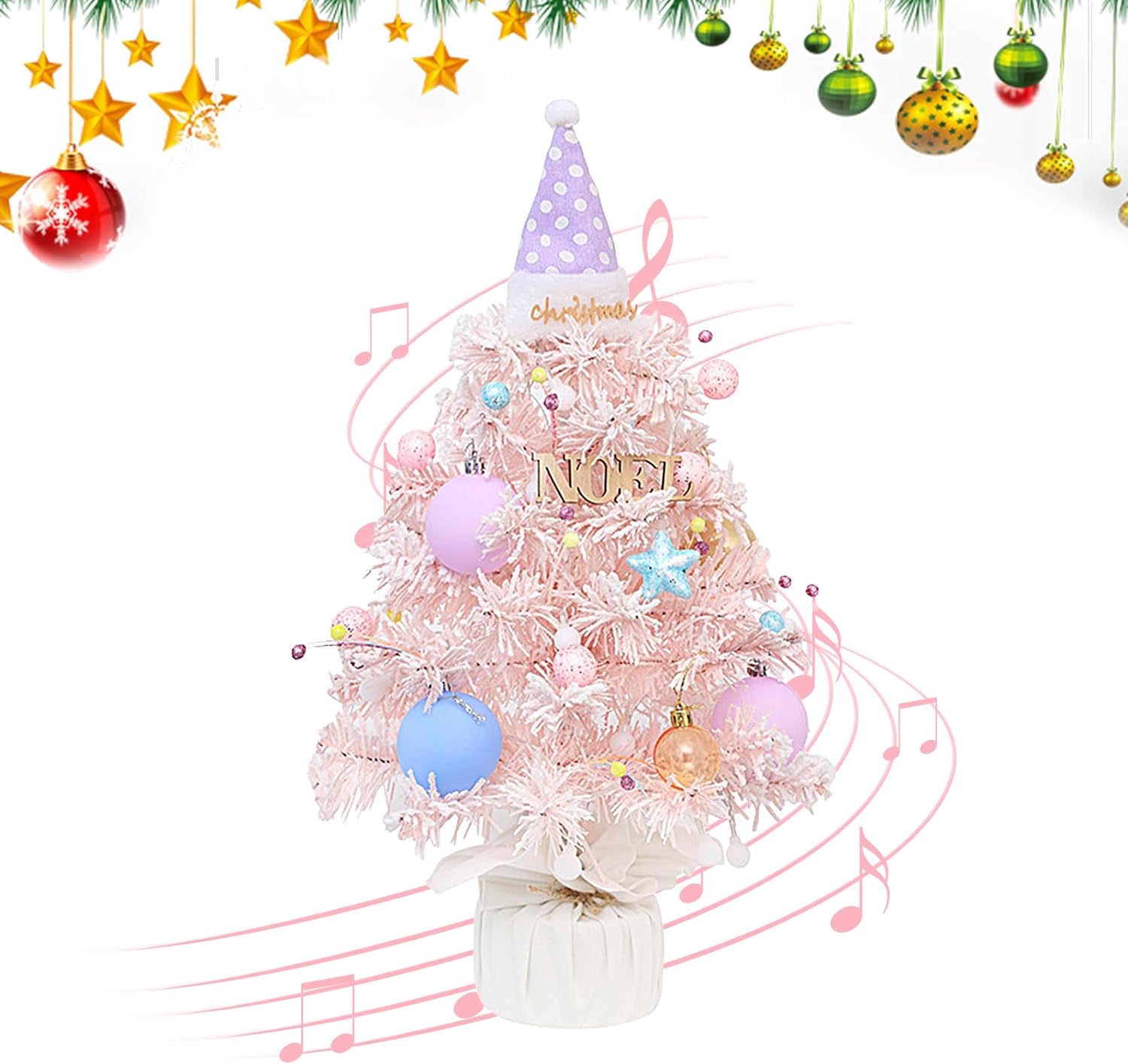 回転オルゴール - 回転オルゴール360°回転クリスマス屋外オルゴール キャンディーカラーミニクリスマスデスクトップウォ(ws361)