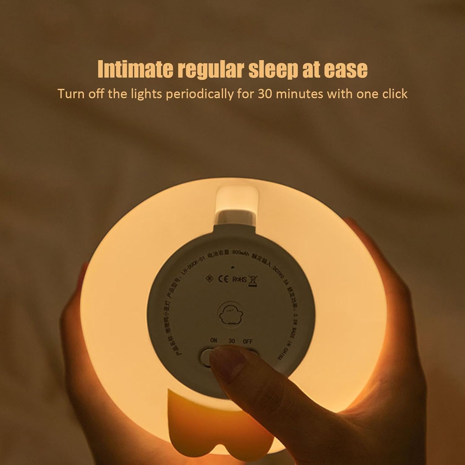 シリコンアヒルランプライト アヒルランプ | 充電式保育ランプ,シリコン保育園ベッドサイドナイトライト 寝室 リビングルーム(wu061)