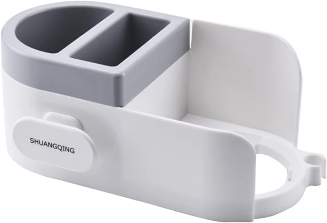 多目的ヘアドライヤーオーガナイザー壁掛けヘアドライヤーホルダー浴室理髪ツール棚簡単設置ヘアブロワーホルダースタンド壁マウント(wv131)