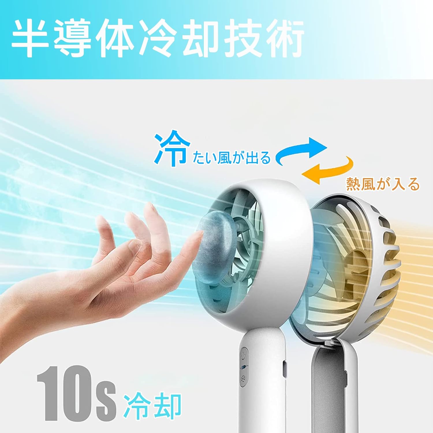携帯扇風機 ハンディファン 冷却プレート付き 手持ち扇風機 強力送風 usb充電式 卓上扇風機 3段階風量調節 ハンディ扇(xa243)