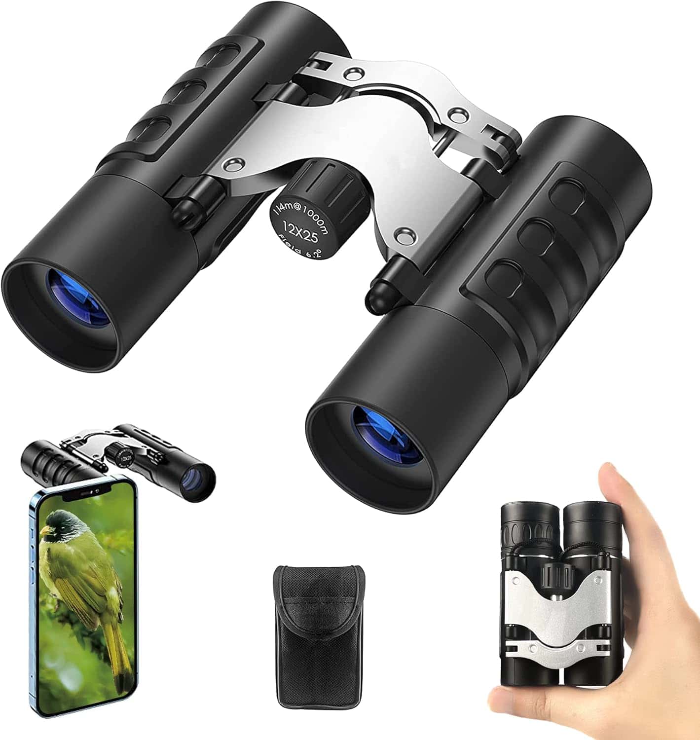 双眼鏡 ライブ用 オペラグラス コンサート 野球観戦 観劇 高倍率12×25 12倍 軽量 小型 高級プリズムbak4搭載 (yg107)