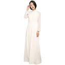 民族衣装 アオザイ風ワンピース 白色 上下一体化したドレス エスニックファッション ベトナム服装 パーティードレス お呼ばれ(4)