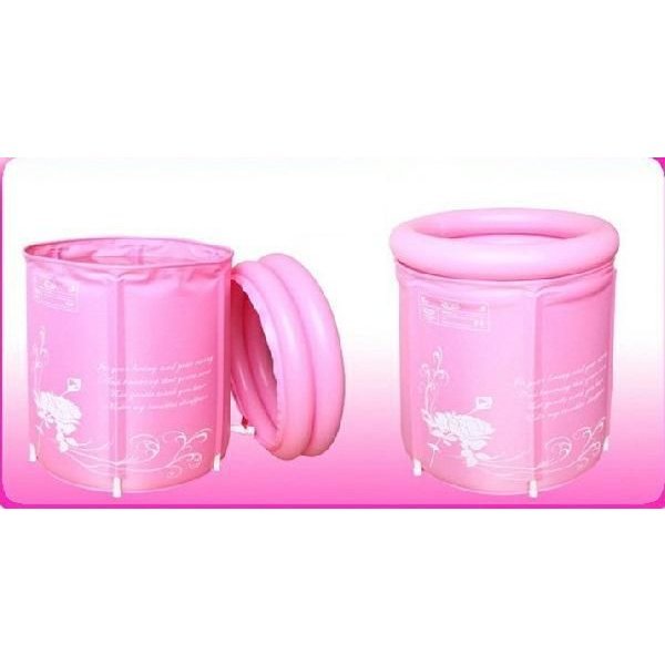 送料無料 空気式のブスタブ 折り畳み ブラスチック 65*70cm