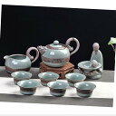 送料無料 茶器セット ティーセット 湯のみ六つ 茶壺 茶道具 茶道 お茶 陶芸 プレゼント 家用 招待 功夫茶 10点