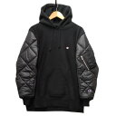 JUNYA WATANABE ×Champion WL-T905 スウェットカスタマイズ×エステルリップストップキルティング パーカー 黒 L 正規品 / 33943【中古】