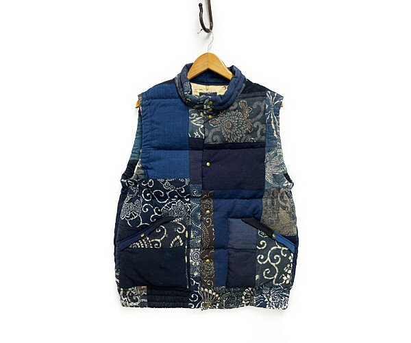 VISVIM ビズビム 品番 0220905013016 ICT INSULATOR DOWN VEST KOFU 古布 ダウンベスト インディゴ サイズ4 正規品 / 30005【中古】