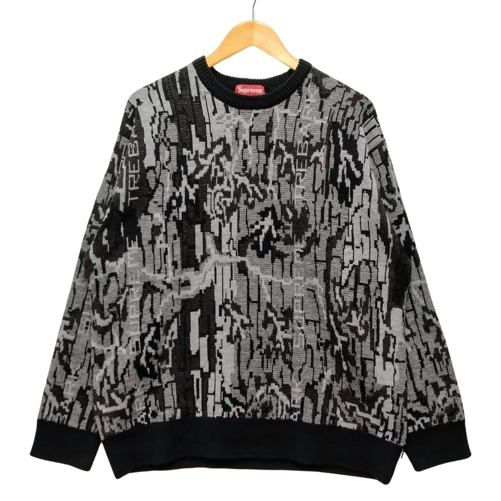 SUPREME Vv[ Trebark Camo Sweater AN jbgZ[^[ ubN~O[ TCYL Ki / 34038yÁz