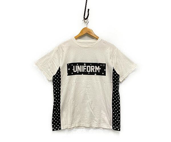 UNIFORM EXPERIMENT ユニフォームエクスペリメント 16SS 半袖Tシャツ ホワイト サイズ2 正規品 / B10【中古】