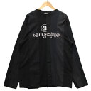 BALENCIAGA バレンシアガ 品番 661604 青山限定 カットアップ ロングカットソー ブラック サイズXXS 正規品 / 35420【中古】(4)