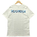 A BATHING APE アベイシングエイプ × READY MADE レディメイド 半袖Tシャツ 白/ブルーカモ サイズL 正規品 / 34872【中古】