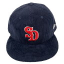 STANDARD CALIFORNIA スタンダードカリフォルニア × NEW ERA SDロゴ コーデュロイ キャップ ネイビー サイズ 7 5/8 正規品 ...