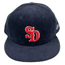 STANDARD CALIFORNIA スタンダードカリフォルニア × NEW ERA SDロゴ コーデュロイ キャップ ネイビー サイズ 7 1/2 正規品 ...