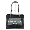 BALENCIAGA バレンシアガ デューティーフリー メッシュトートバッグ ブラック 正規品 / 36534【中古】(4)