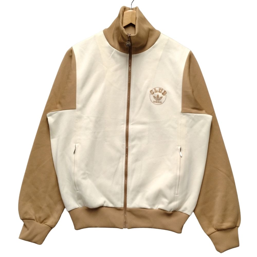 ADIDAS アディダス 80s CLUB ADIDAS クラブアディダス トラック ジャケット パンツ セットアップ ベージュ系 サイズ5 正規品 / 40068【中古】