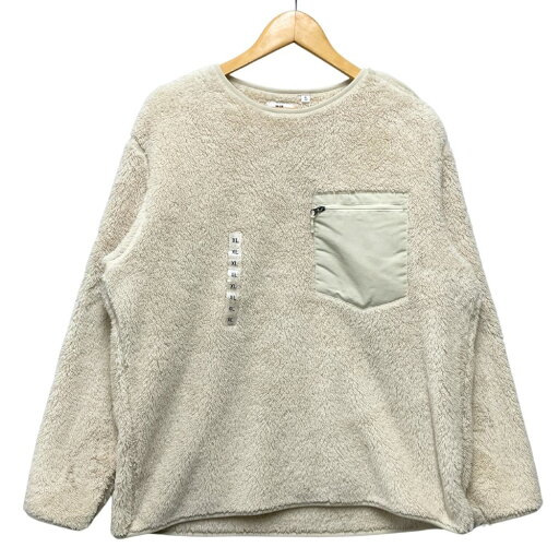 UNIQLO ユニクロ × ガーメンツ フリース プルオーバー オフホワイト サイズ XL 正規品 / 50417【中古】 UNIQLO ユニクロ × ガーメンツ フリース プルオーバー オフホワイト サイズ XL 正規品 / 50417【中古】