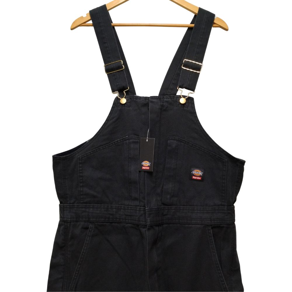 SUPREME シュプリーム Dickies Flannel Lined Overall オーバーオール コットン ブラック サイズ M 正規品 / 50722【中古】