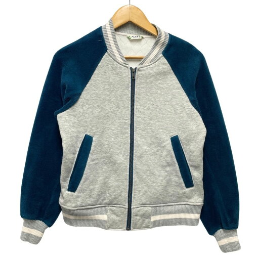 BEAMS HEART ビームスハート レディース 袖切り替えし ジップ スウェット ブルゾン ジャケット グレー 正規品 / B4532【中古】 BEAMS HEART ビームスハート レディース 袖切り替えし ジップ スウェット ブルゾン ジャケット グレー 正規品 / B4532【中古】