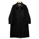 CHROME HEARTS クロムハーツ DELANCEY デランシー クロスボールボタン ウールオーバーサイズコート ブラック サイズ M 正規品 / 40222【中古】