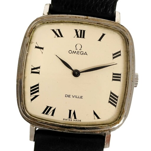 OMEGA オメガ デビル スクエア 手巻き メンズ ベルトジャンク 腕時計 正規品 / C656【中古】 OMEGA オメガ デビル スクエア 手巻き メンズ ベルトジャンク 腕時計 正規品 / C656【中古】