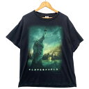 CLOVERFIELD クローバーフィールド プリント Tシャツ ムービー 映画 DELTA デルタ 半袖Tシャツ ブラック サイズL 正規品 / 40347【中古】
