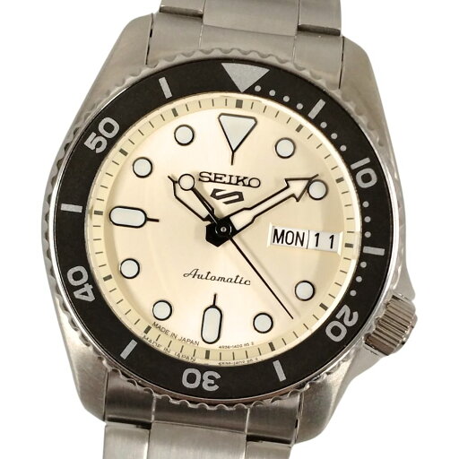 SEIKO セイコー 4R36-14B0 5スポーツ デイト 自動巻き 腕時計 シルバー 正規品 / C335【中古】 SEIKO セイコー 4R36-14B0 5スポーツ デイト 自動巻き 腕時計 シルバー 正規品 / C335【中古】