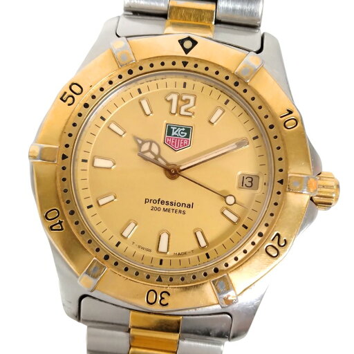 TAG HEUER タグホイヤー WK1121 プロフェッショナル デイト クォーツ メンズ 腕時計 正規品 / C767【中古】 TAG HEUER タグホイヤー WK1121 プロフェッショナル デイト クォーツ メンズ 腕時計 正規品 / C767【中古】