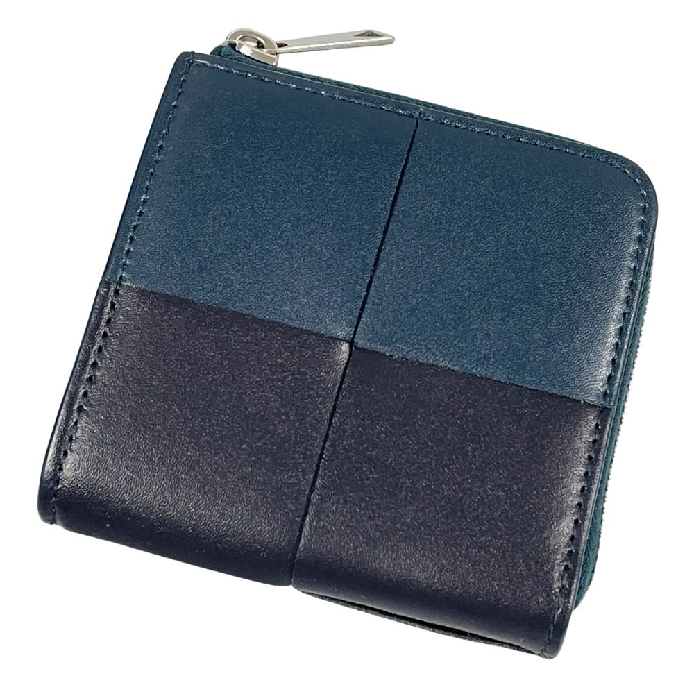 BOTTEGAVENETA ボッテガヴェネタ カセット スクエア コンパクトジップアラウンド ウォレット ブラック 正規品 / 40443【中古】