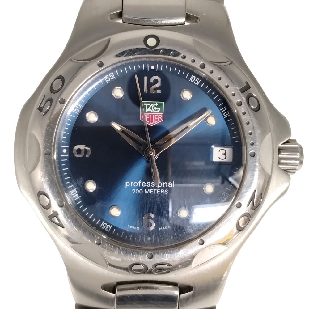 TAG HEUER タグホイヤー WL1113-0 キリウム プロフェッショナル クォーツ 腕時計 シルバー 正規品 / C800【中古】