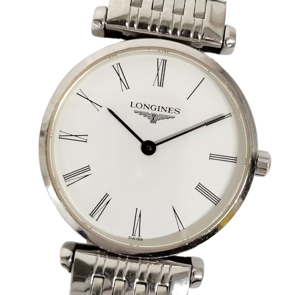 LONGINES ロンジン L4.209.4 ラ グラン クラシック 白文字盤 クォーツ レディース 腕時計 正規品 / C452【中古】