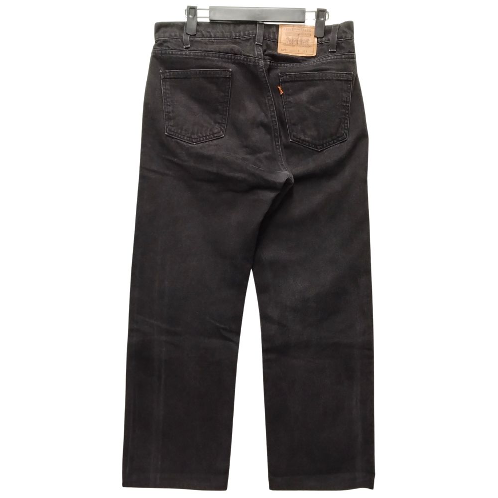 LEVIS リーバイス 505 ブラック 後染め オレンジタブ USA製 デニムパンツ サイズ W34 L30 正規品 / 52001【中古】