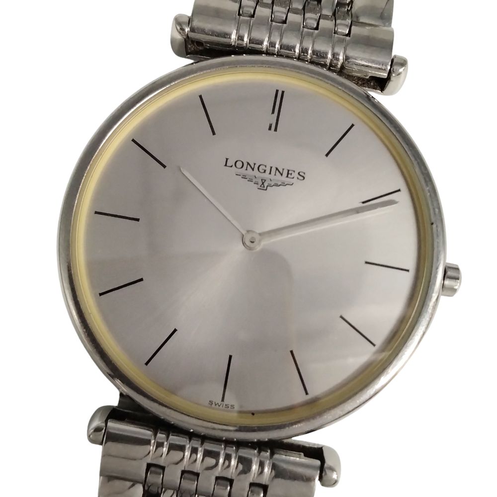 LONGINES ロンジン L4.635.4 グランドクラシック クォーツ ステンレス 腕時計 シルバー 正規品 / C905【中古】