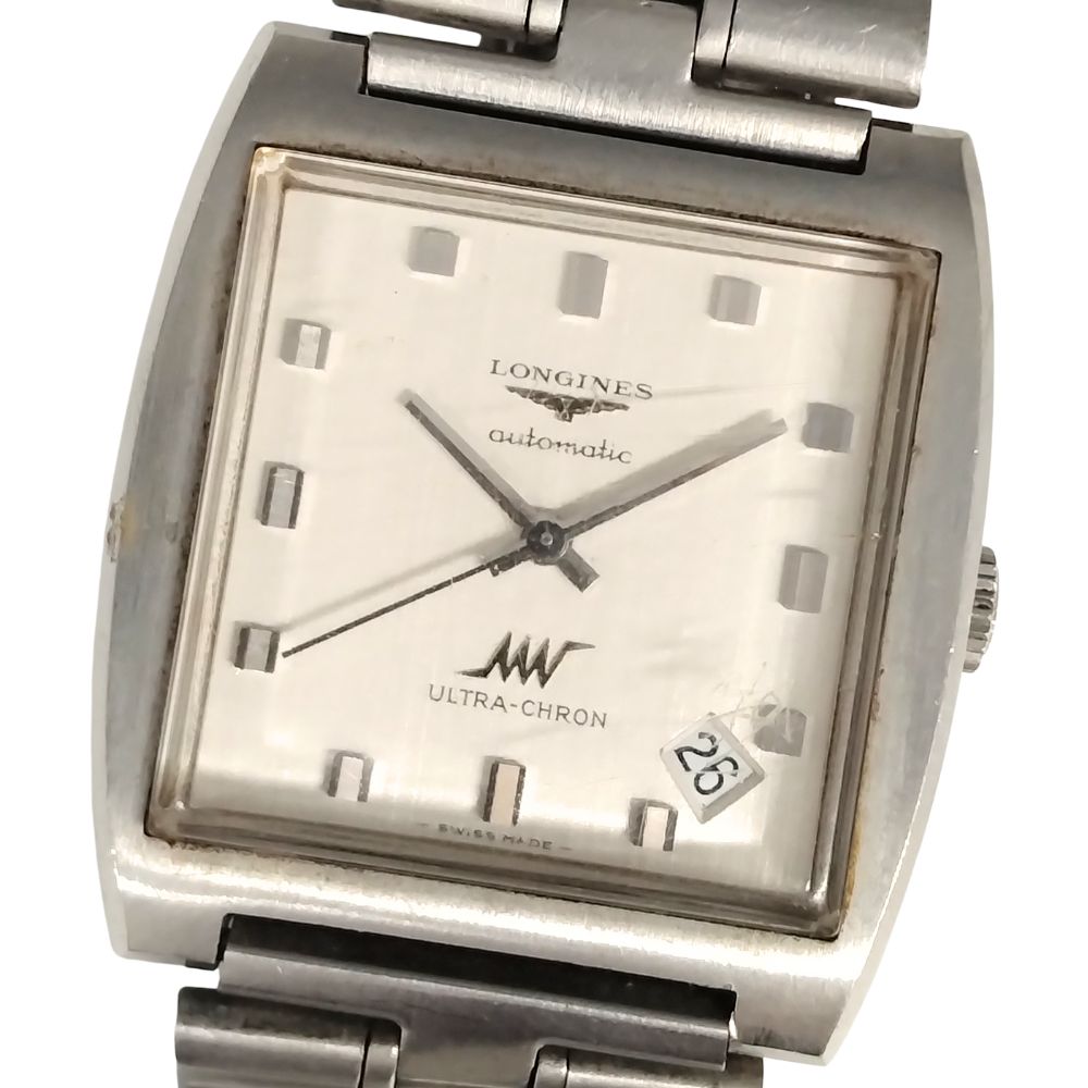 LONGINES ロンジン ウルトラクロン デイト 自動巻き メンズ ブレス段違いあり 腕時計 正規品 / C910【中古】