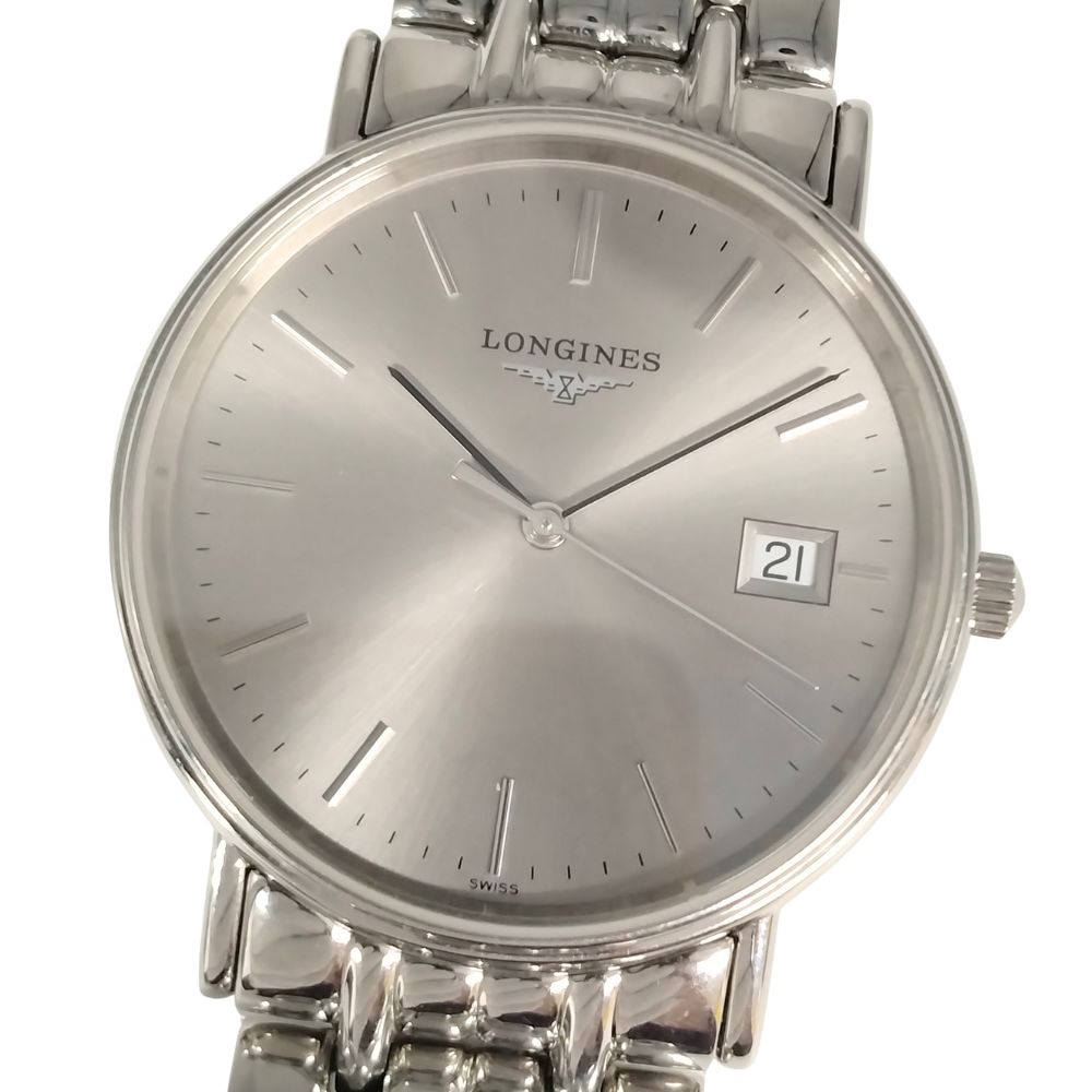 LONGINES ロンジン L4.720.4 グランドクラシック デイト クォーツ ステンレス メンズ 腕時計 正規品 / C913【中古】
