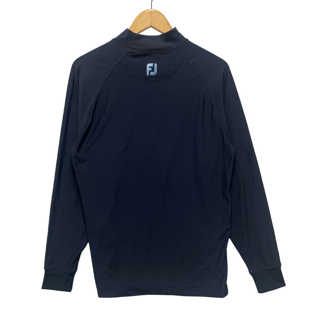 FJ FOOT JOY フットジョイ ハイネック カットソー ゴルフ 長袖Tシャツ ネイビー サイズM 正規品 / 52128【中古】