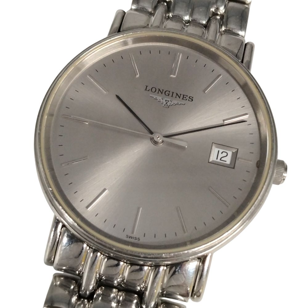 LONGINES ロンジン L4.720.4 グランドクラシック デイト クォーツ ステンレス メンズ 腕時計 正規品 / C855【中古】