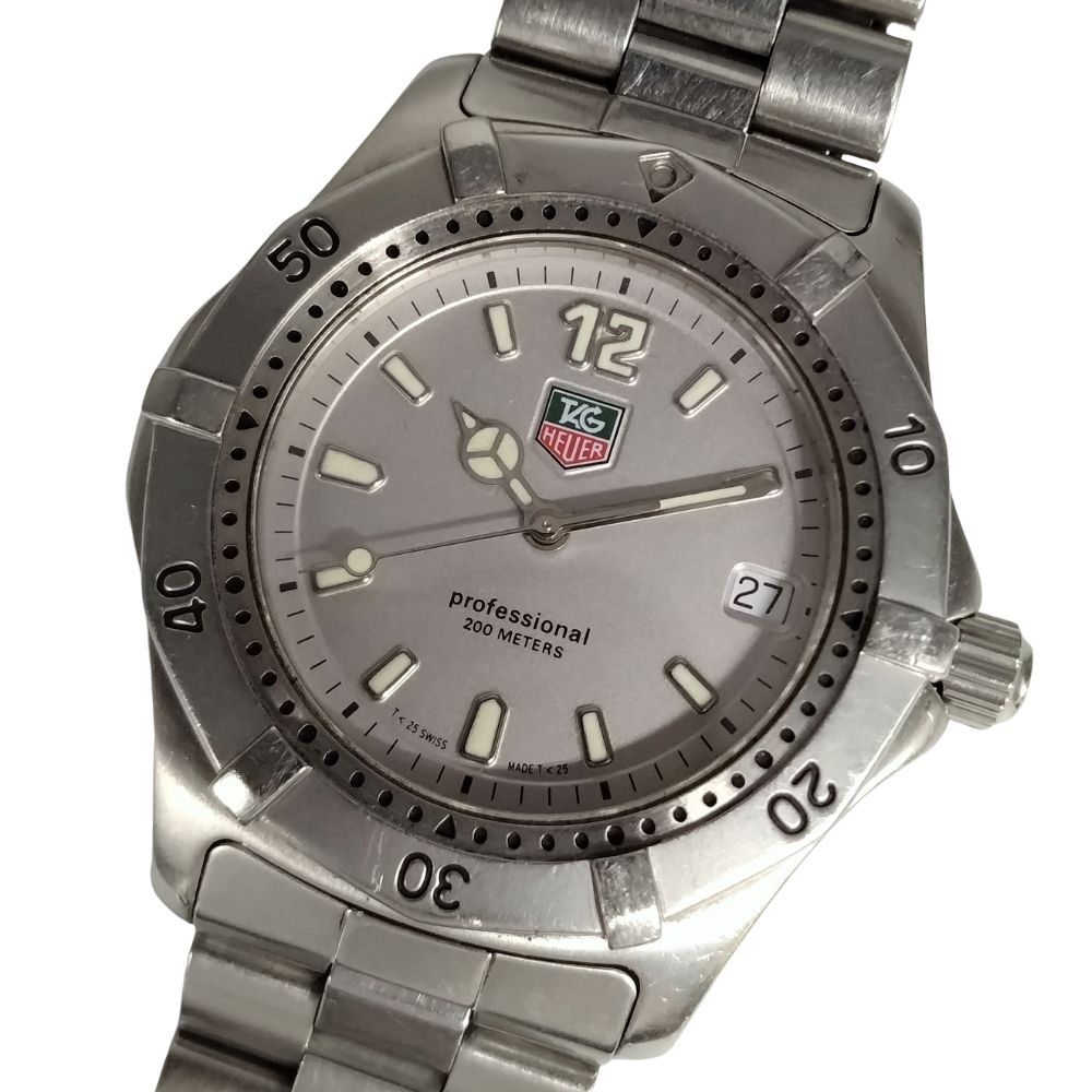 TAG HEUER タグホイヤー WK1112 プロフェッショナル 2000シリーズ クォーツ ステンレス 腕時計 正規品 / C883【中古】