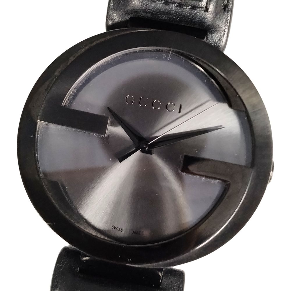 GUCCI グッチ 133.2 インターロッキング G ウォッチ クォーツ ステンレス メンズ 腕時計 正規品 / C862【中古】