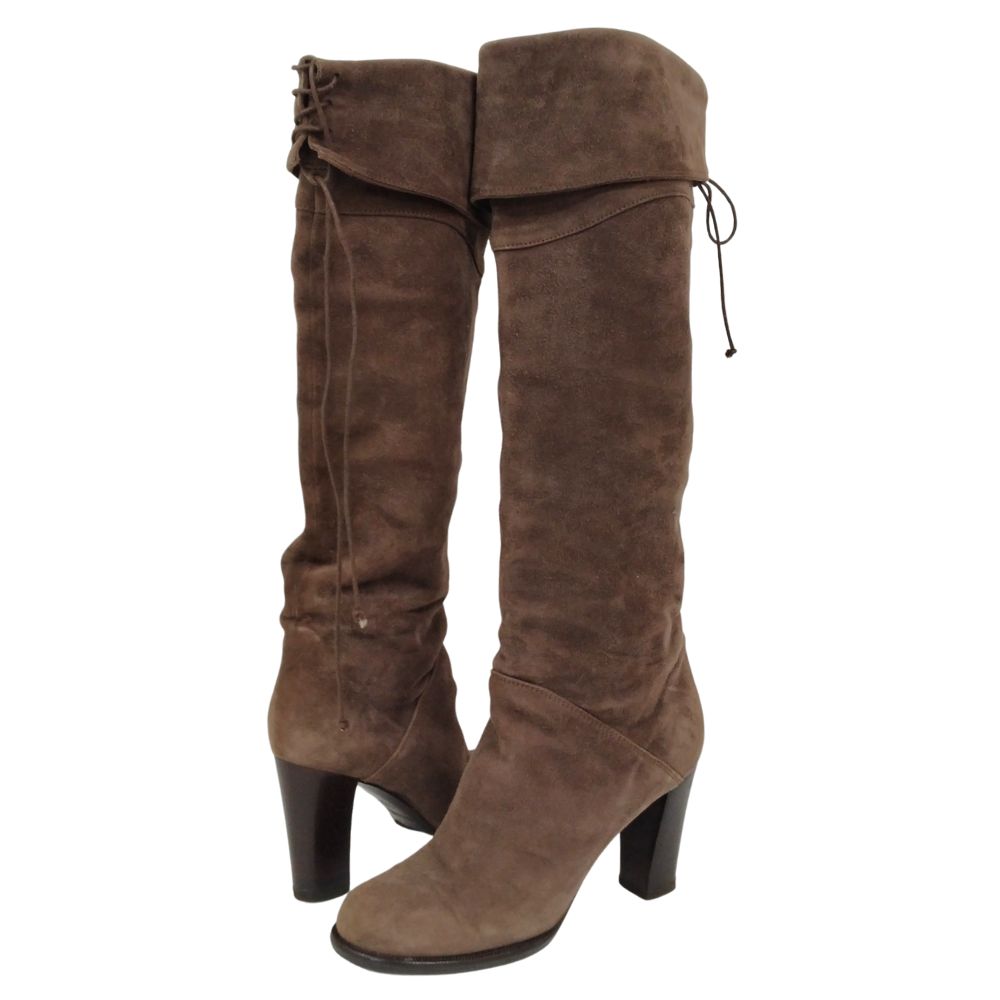 PELLICO ペリーコ レディース スウェード ロング ブーツ ブラウン サイズ 36 1/2 正規品 / 51957【中古】(4)