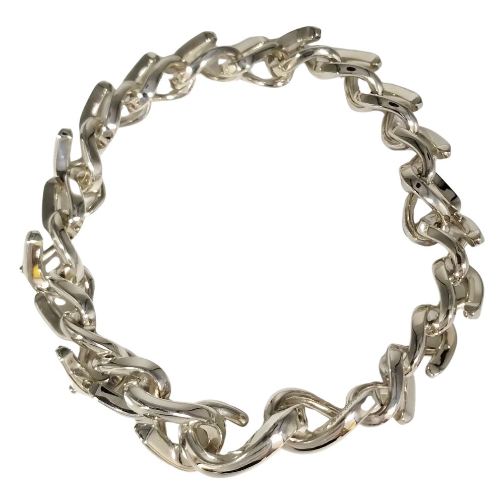 TIFFANY&CO. �ƥ��ե��ˡ� �ե����� �ߥǥ����� ��� �֥쥹��å� ����С�925 �Ӽ���17.5cm ������ / 51331����š�