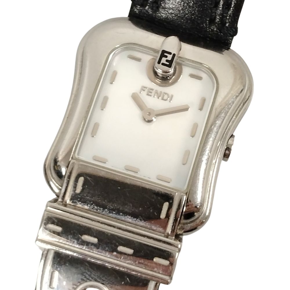 FENDI フェンディ レディース 3800L オロロジ シェル文字盤 クォーツ 腕時計 正規品 / C176【中古】