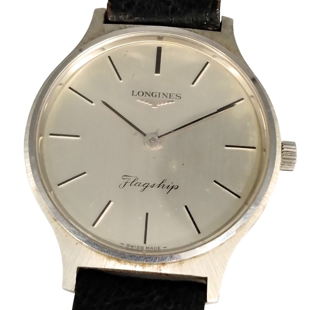 LONGINES ロンジン フラッグシップ 手巻き 革ベルト社外 腕時計 正規品 / C844【中古】