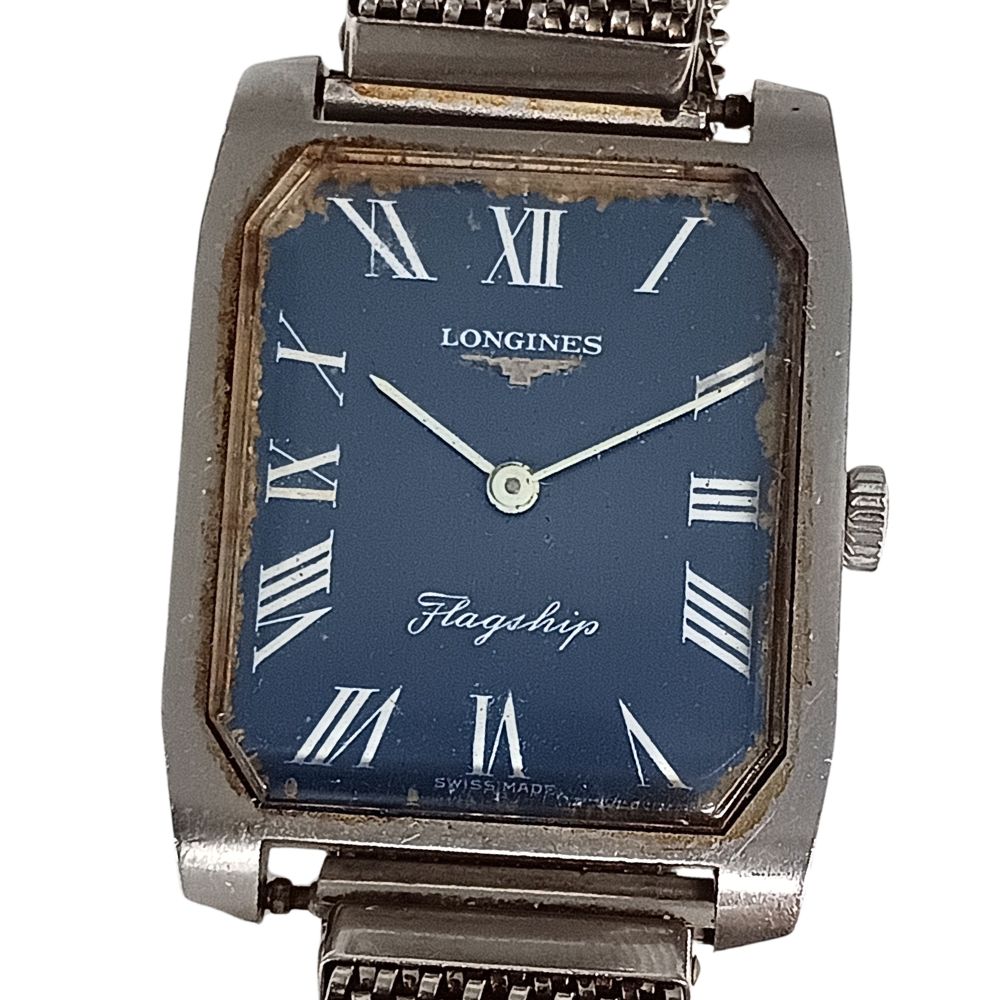 LONGINES ロンジン フラッグシップ 手巻き メンズ 蛇腹ブレス社外品 腕時計 正規品 / C1165【中古】