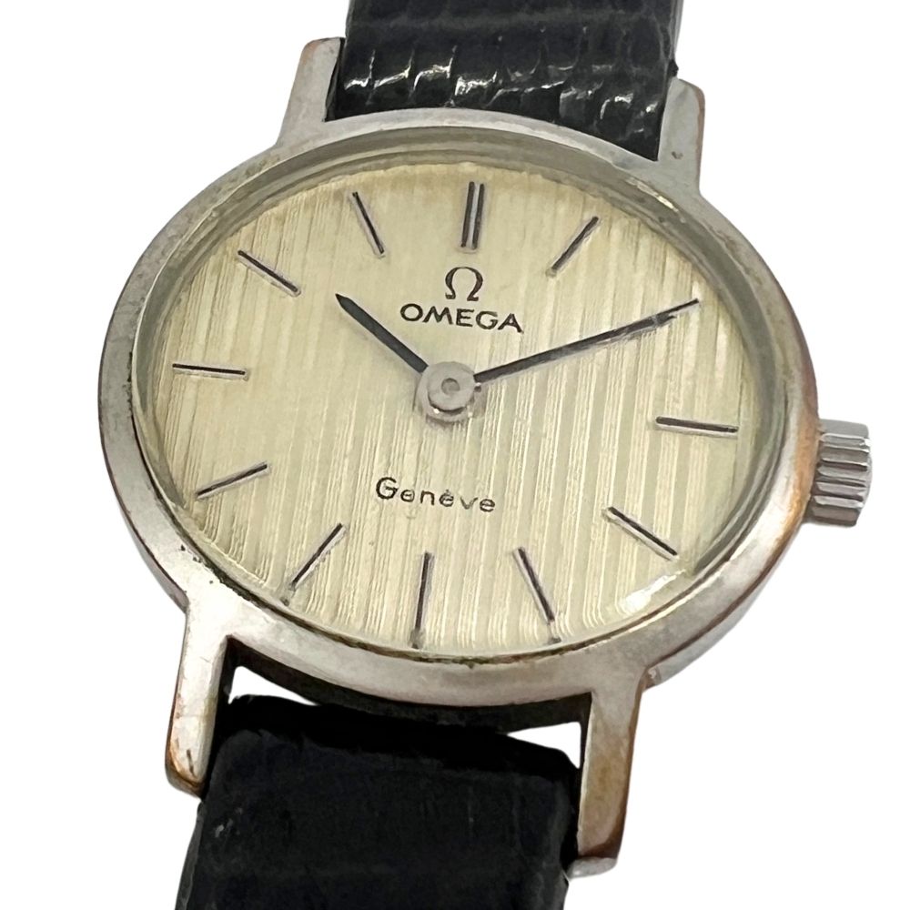 OMEGA 오메가 제네바 핸드 와인딩 여성 벨트 사외품 시계 정품 / C1167 [중고]