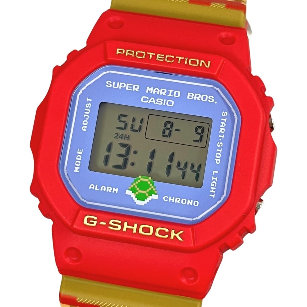 CASIO カシオ DW-5600SMB-4JR SUPER MARIO BROTHERS スーパーマリオブラザーズ コラボ G-SHOCK 腕時計 レッド 正規品 / 55953【中古】
