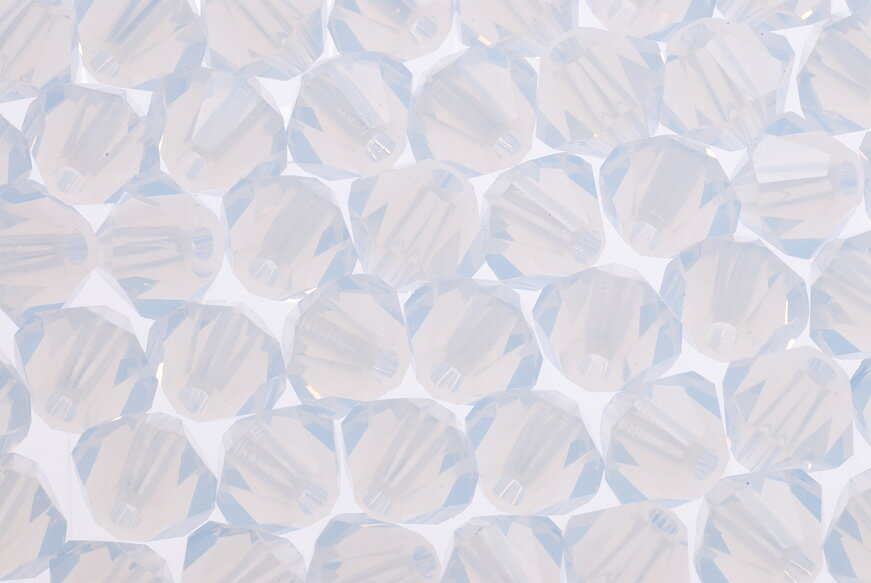 【メール便対応】スワロフスキー製 ビーズ ソロバン型アクセサリー用【Beads】【4.0mm】50ヶ 5328 ホワイトオパール