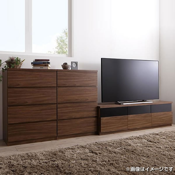 テレビ台 3点セット （テレビボード幅140+チェスト×2） 42型 50型 引き出し付き 大型テレビ対応 スライドレール 大量収納 テレビラック 薄型テレビ チェスト 4段 シンプル モダン 木目 収納家具 収納ボックス 収納ケース コンパクト 木製 北欧 洋服タンス クローゼット