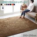 シャギーラグ 200×250cm 長方形 シャギーラグ ラグマット ラグカーペット カーペットラグ 洗濯 丸洗い ウォッシャブル ホットカーペット対応 床暖房 こたつ敷き オールシーズン 春 夏 秋 冬 リビング グリーン アイボリー ネイビー オレンジ ベージュ ブラウン パープル