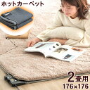 ホットカーペット 防ダニ 電気カーペット 暖房器具 暖房 長方形 2畳 3畳 4畳 176×176 195×235 195×290 床暖房カーペット ホットマット 電気マット 足元暖房 電気ホットカーペット 電気 ホット カーペット 冬 暖か マット