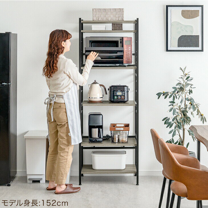 【マラソン限定クーポン10%引】 [即納] 高耐荷設計 レンジ台 60幅 大型レンジ対応 ...