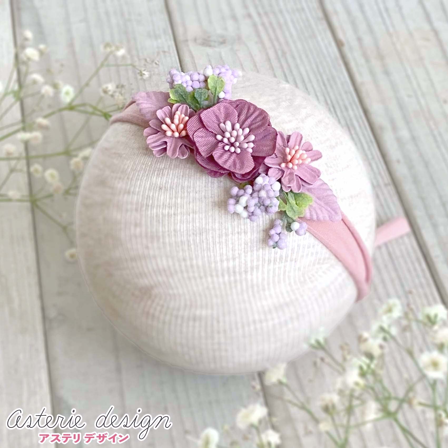 新生児 ヘッドバンド ヘアバンド 写真撮影 お花 タイバック フリーサイズ/新生児から大人まで 赤ちゃん ヘアアクセ 出産祝い リボン ヘアアクセサリー おしゃれ 内祝い お宮参り 誕生日 100日記念 記念撮影 プレゼント ハーフバースデー アステリデザイン 新入荷